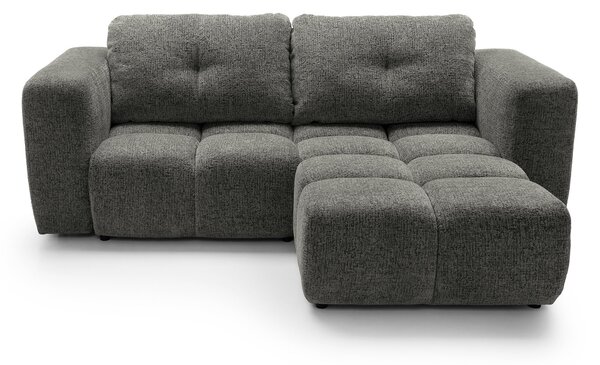 Masseno Narożnik ARTE z funkcją spania i pojemnikiem na pościel Narozniki L, Rozkładana sofa - Szary, BELLO 20