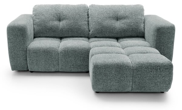Masseno Narożnik ARTE z funkcją spania i pojemnikiem na pościel Narozniki L, Rozkładana sofa - Szary, BELLO 35
