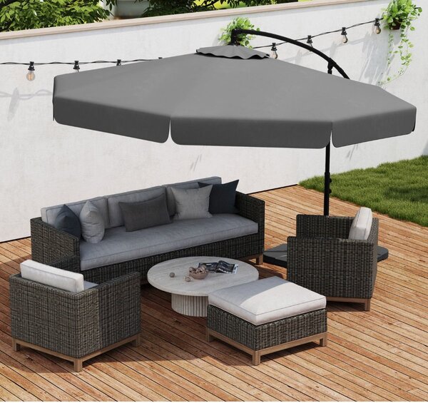 Parasol ogrodowy 305 cm z pokrowcem