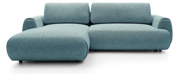 Masseno Narożnik ZEST z funkcją spania i pojemnikiem na pościel Narozniki L, Rozkładana sofa - Niebieski, PUENTE 73