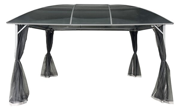 Metalowa altana Dominikana 3x4 z moskitierą Garden Point antracyt