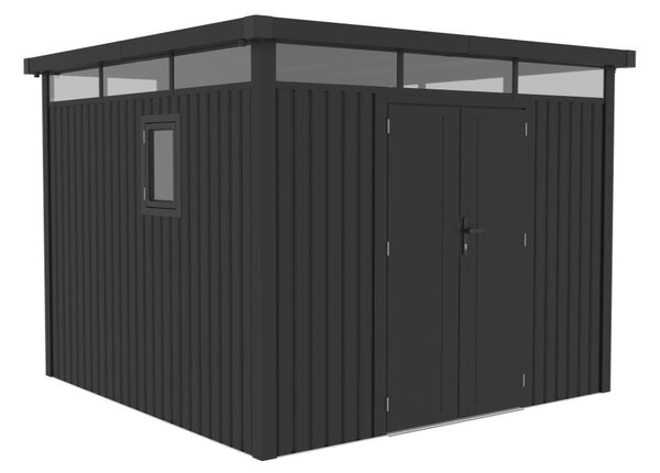 Metalowy domek narzędziowy Falun 2,9 x 2,9 m CoverTech antracyt