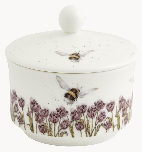 Cukiernica z porcelany kostnej Bumble Bee