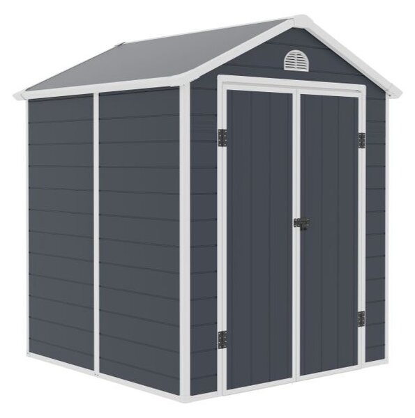 Plastikowy domek narzędziowy Bergen 1,9 x 1,9 m CoverTech antracyt