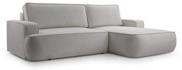 Masseno Narożnik SOLO z funkcją spania i pojemnikiem na pościel Narozniki L, Rozkładana sofa - Szary, GERRA 65