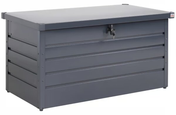 Metalowa skrzynia ogrodowa METALBOX, 385L, 120×62×63cm, antracytowa Gardebruk