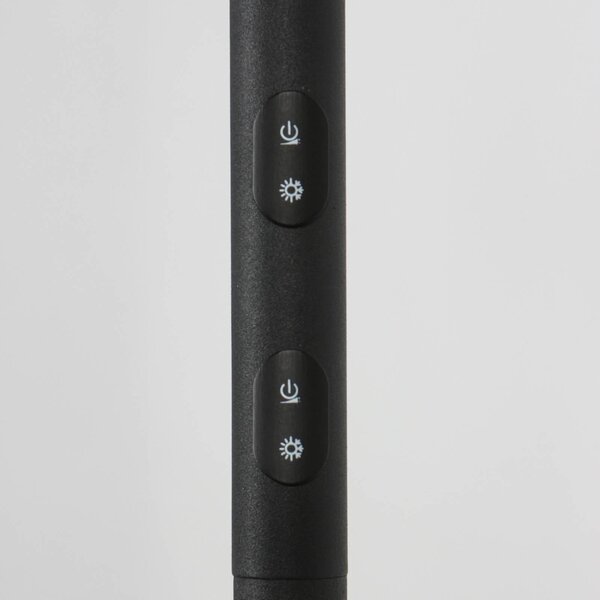 Steinhauer Lampa stojąca Daphne, możliwość ściemniania, czarny, salon / jadalnia, metal, nowoczesny
