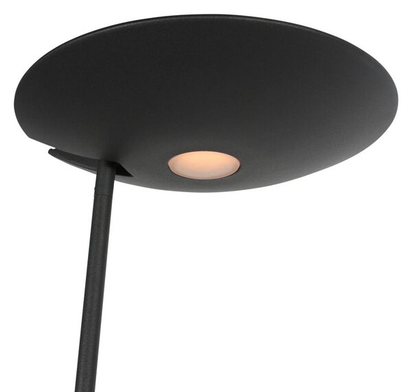 Steinhauer Lampa stojąca Daphne, możliwość ściemniania, czarny, salon / jadalnia, metal, nowoczesny