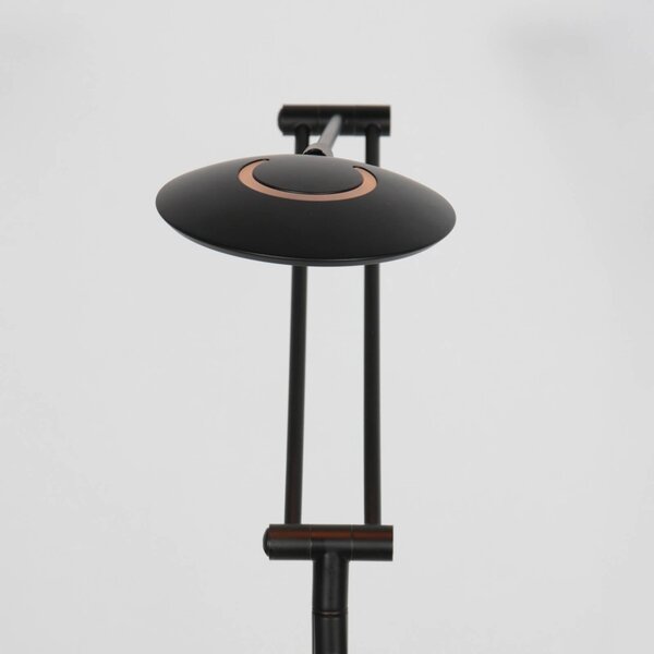 Steinhauer Lampa stojąca Zenith, możliwość ściemniania, czarny, salon / jadalnia, metal, nowoczesny