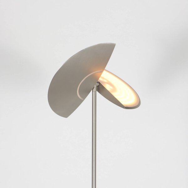 Steinhauer Lampa stojąca Zenith, możliwość ściemniania, aluminiowy / szary / cynkowy, salon / jadalnia, metal, nowoczesny