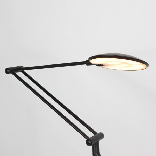 Steinhauer Lampa stojąca Zenith, możliwość ściemniania, czarny, salon / jadalnia, metal, nowoczesny