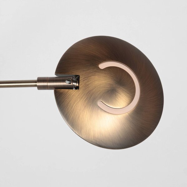 Steinhauer Lampa stojąca Zenith, możliwość ściemniania, brązowy / mosiężny, salon / jadalnia, metal, nowoczesny