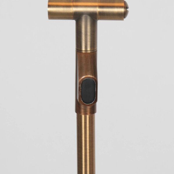 Steinhauer Lampa stojąca Zenith, możliwość ściemniania, brązowy / mosiężny, salon / jadalnia, metal, nowoczesny