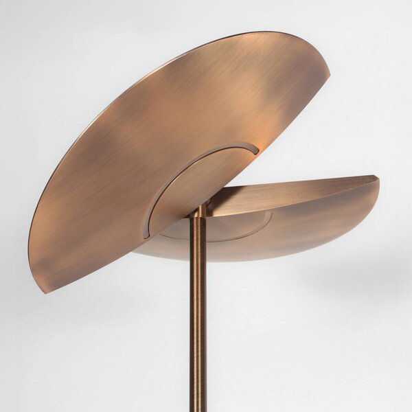 Steinhauer Lampa stojąca Zenith, możliwość ściemniania, brązowy / mosiężny, salon / jadalnia, metal, nowoczesny