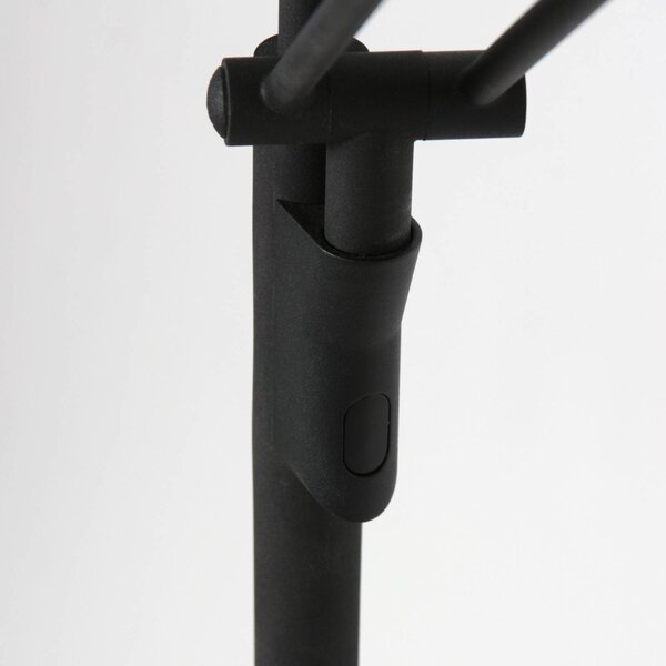 Steinhauer Lampa stojąca Zenith, możliwość ściemniania, czarny, salon / jadalnia, metal, nowoczesny