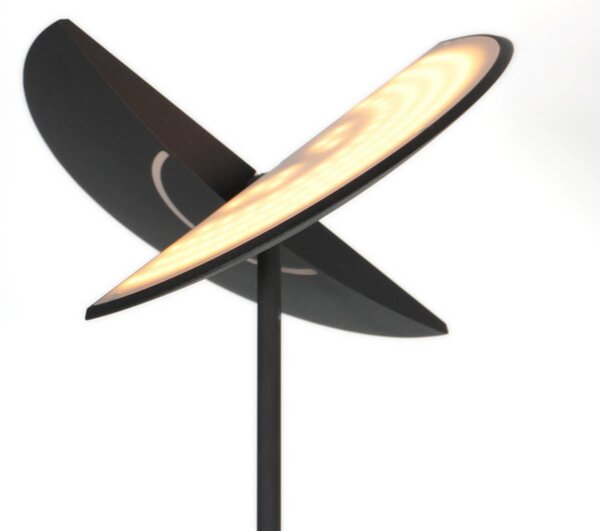 Steinhauer Lampa stojąca Zenith, możliwość ściemniania, czarny, salon / jadalnia, metal, nowoczesny