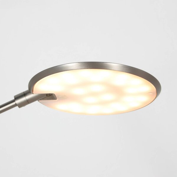 Steinhauer Lampa stołowa Zenith, możliwość ściemniania, aluminiowy / szary / cynkowy, biuro, metal, nowoczesny