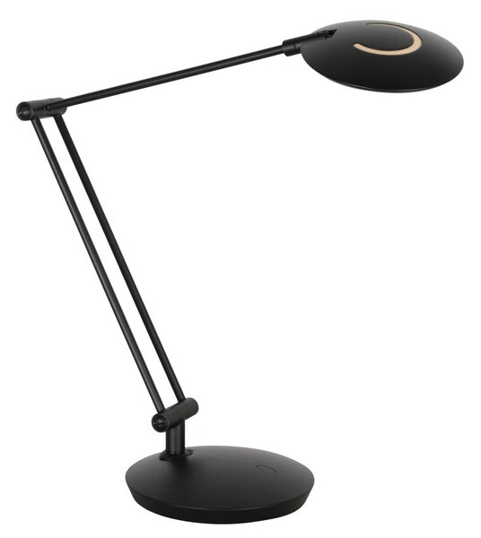 Steinhauer Lampa stołowa Zenith, możliwość ściemniania, czarny, biuro, metal, nowoczesny