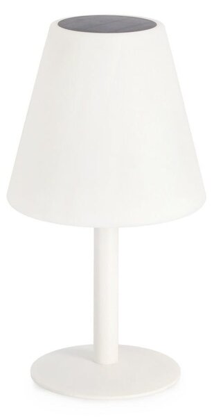 Solarna lampa ogrodowa stołowa biała