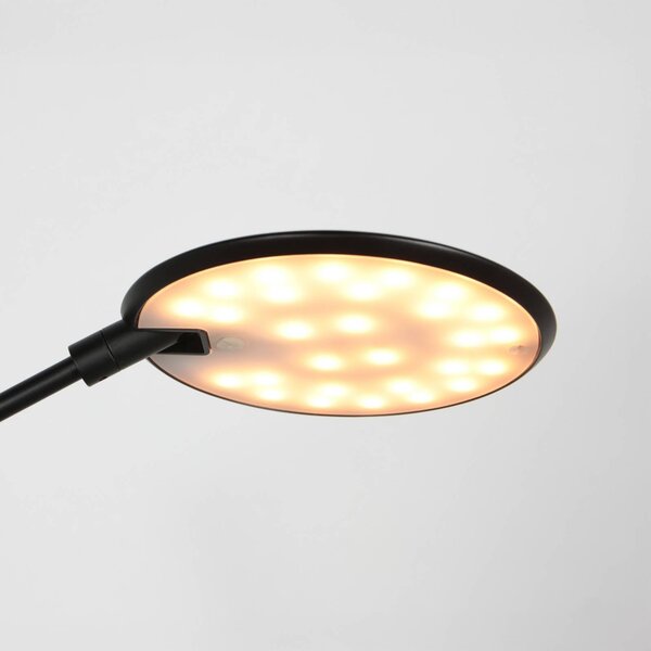 Steinhauer Lampa stołowa Zenith, możliwość ściemniania, czarny, biuro, metal, nowoczesny