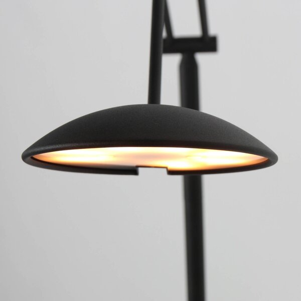 Steinhauer Lampa stojąca Daphne, możliwość ściemniania, czarny, salon / jadalnia, metal, nowoczesny