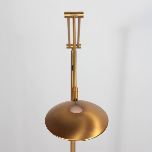Steinhauer Lampa stojąca Daphne, możliwość ściemniania, brązowy / mosiężny, salon / jadalnia, metal, nowoczesny