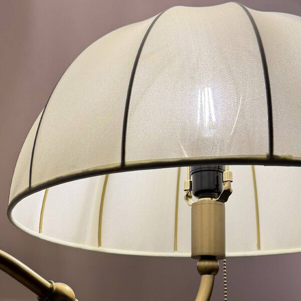 Elstead Lampa stojąca Crosby, mosiężny / złoty, salon / jadalnia, metal, vintage