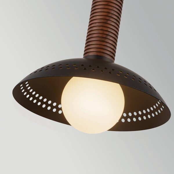 Elstead Lampa wisząca Arden, możliwość ściemniania, czarny, salon / jadalnia, aluminium, nowoczesny