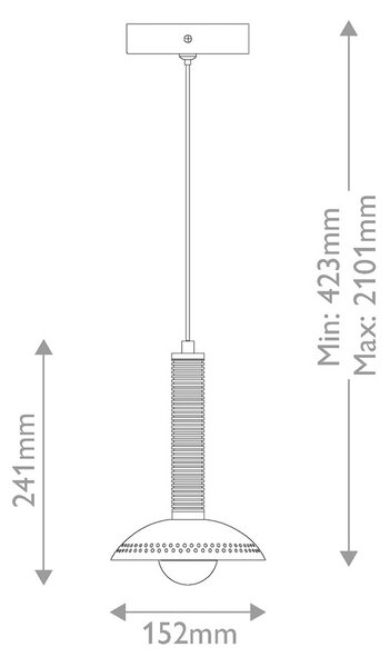 Elstead Lampa wisząca Arden, możliwość ściemniania, czarny, salon / jadalnia, aluminium, nowoczesny