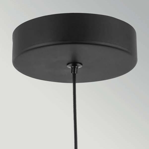 Elstead Lampa wisząca Arden, możliwość ściemniania, czarny, salon / jadalnia, aluminium, nowoczesny
