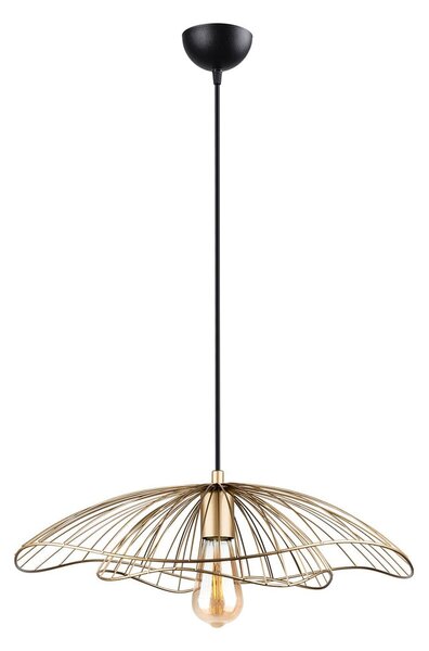 Lampa wisząca w kolorze złota Squid Lighting Root, wys. 111 cm