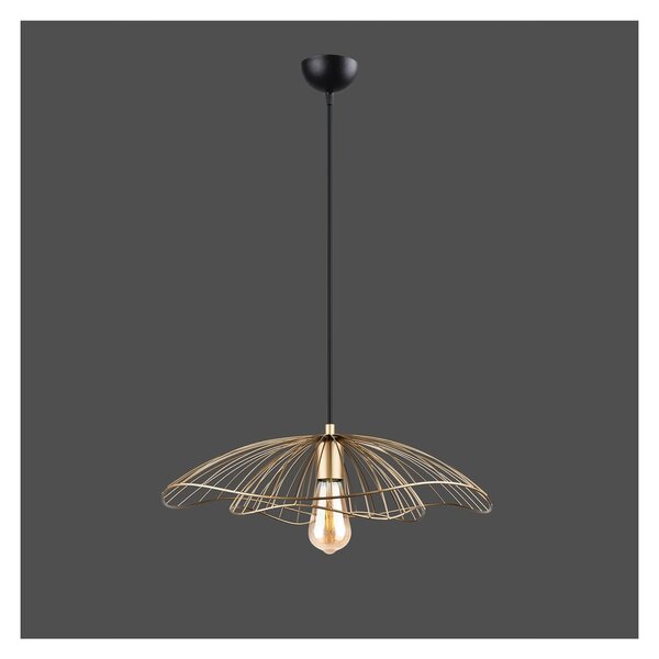 Lampa wisząca w kolorze złota Squid Lighting Root, wys. 111 cm