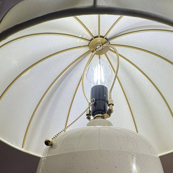Elstead Lampa stołowa Crosby, mosiężny / złoty, salon / jadalnia, metal, vintage