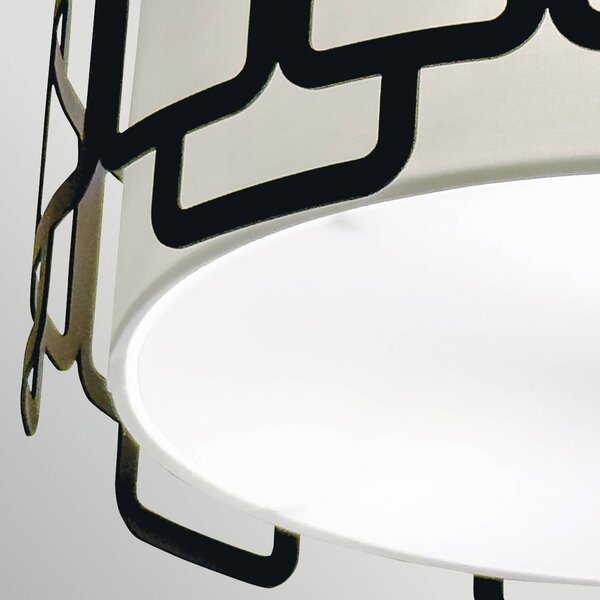 HINKLEY Lampa sufitowa Sabina, możliwość ściemniania, czarny, salon / jadalnia, metal, nowoczesny