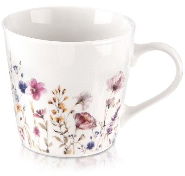 Kubek porcelanowy kwiaty 430 ml