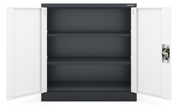 Szafka na akta osobowe BEATA, 900 x 930 x 400 mm, antracytowo-biała