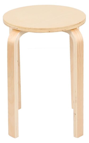 Taboret YTS - drewniany stołek w stylu skandynawskim, do kuchni, przedpokoju czy łazienki