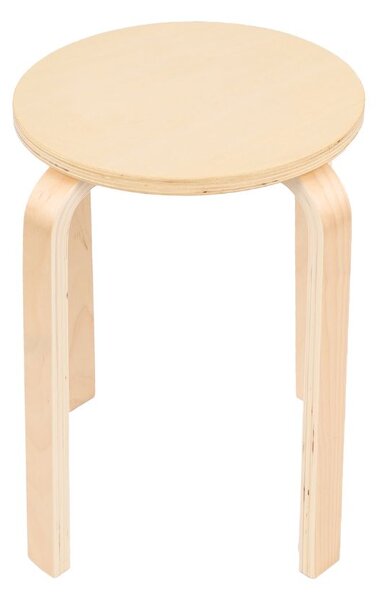 Taboret YTS - drewniany stołek w stylu skandynawskim, do kuchni, przedpokoju czy łazienki