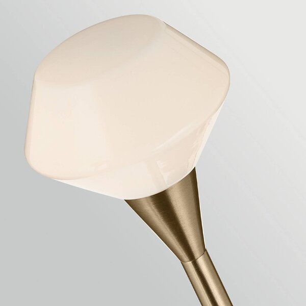 KICHLER Lampa wisząca Cassius, brązowy / mosiężny, salon / jadalnia, metal, nowoczesny
