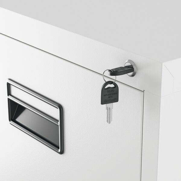 Szafa kartotekowa metalowa z 3 szufladami biała, 460x1020x620 mm: SARA