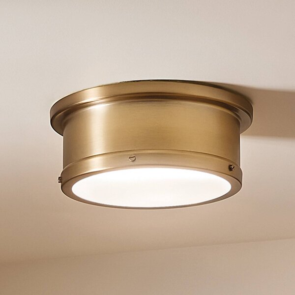 KICHLER Lampa sufitowa Serca, możliwość ściemniania, mosiężny / złoty, salon / jadalnia, metal