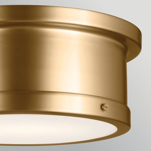 KICHLER Lampa sufitowa Serca, możliwość ściemniania, mosiężny / złoty, salon / jadalnia, metal