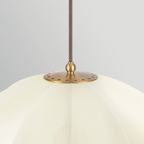 Elstead Lampa wisząca Crosby, możliwość ściemniania, mosiężny / złoty, salon / jadalnia, metal, vintage