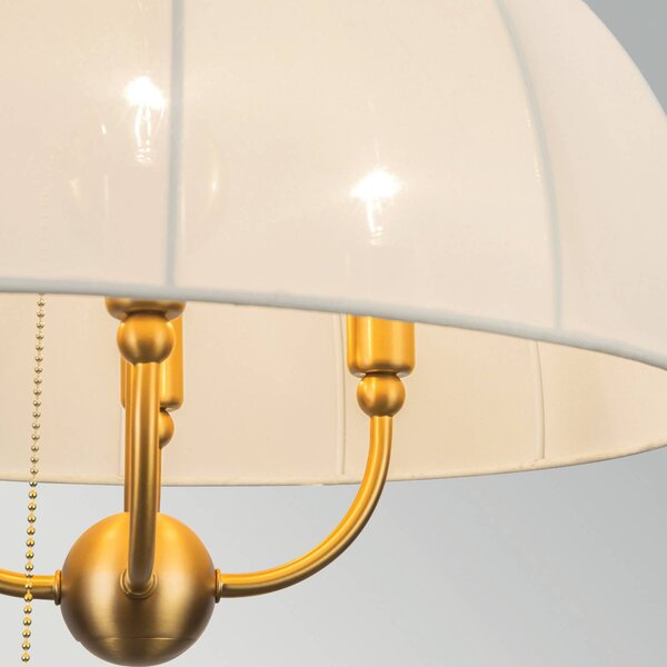 Elstead Lampa wisząca Crosby, możliwość ściemniania, mosiężny / złoty, salon / jadalnia, metal, vintage