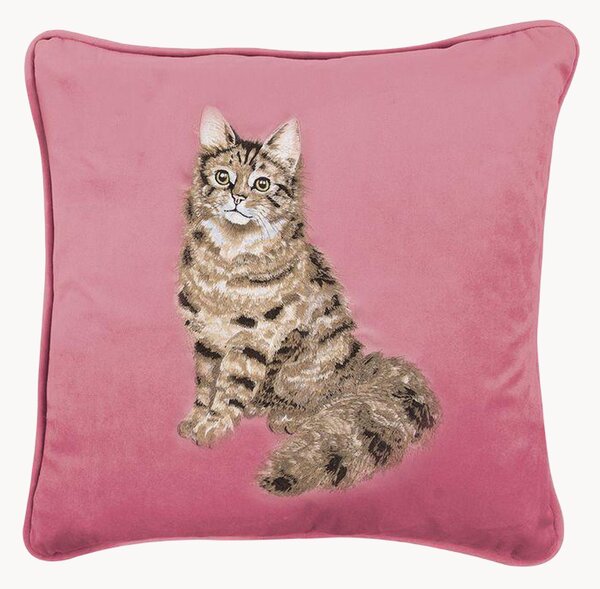 Poszewka na poduszkę z haftem Feline Fabulous