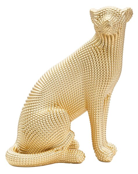 Figurka w dekorze w kolorze złota Mauro Ferretti Leopard