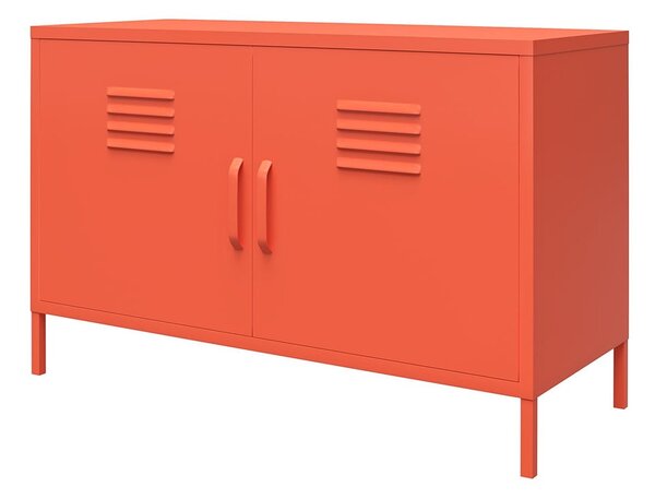 Pomarańczowa metalowa szafka Novogratz Cache, 100x64 cm