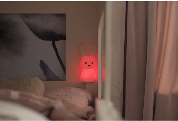 Biała lampka nocna LED dla dzieci Bunny – Star Trading
