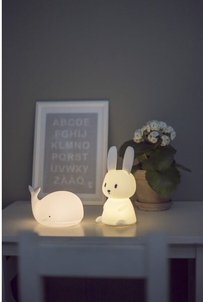 Biała lampka nocna LED dla dzieci Bunny – Star Trading