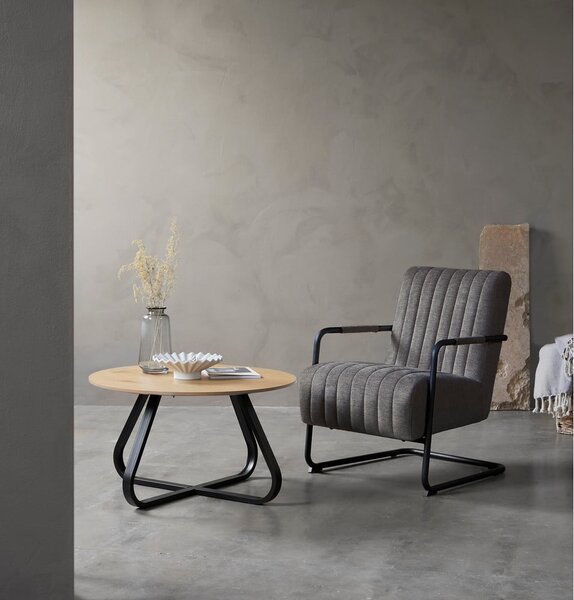Ciemnoszary fotel Trout – Unique Furniture